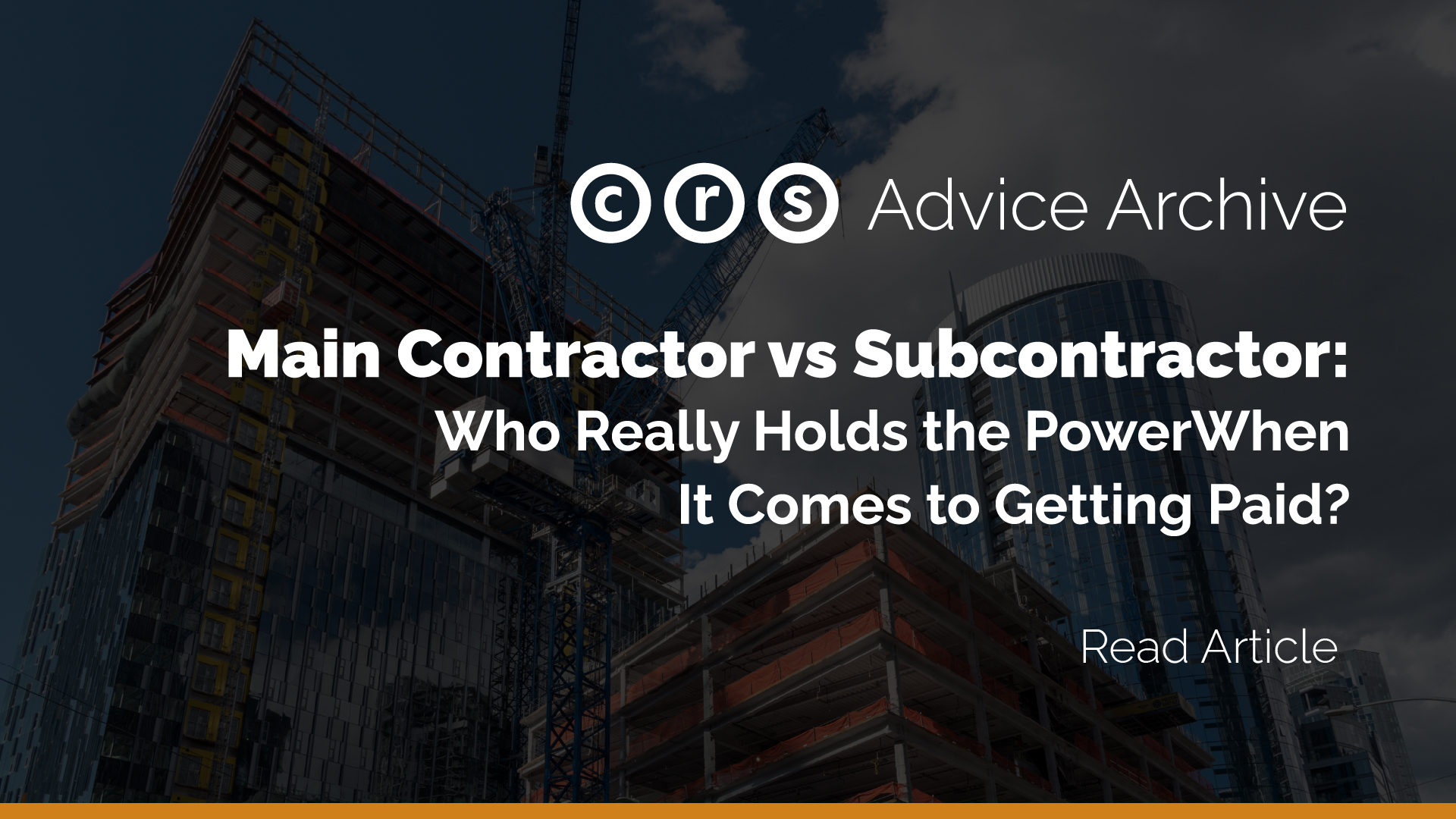 BLOG Construction Debt Recovery for Subcontractors